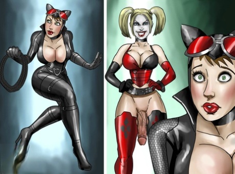 Harley Quinn nude model image